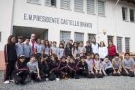 Os resultados do IDEB (Índice de Desenvolvimento da Educação Básica) divulgados pelo Ministério da Educação nessa terça (14/8) confirmaram Joinville como a melhor educação de SC na rede municipal, como a Escola Municipal Pres. Castello Branco com média 6,2 (foto). - Fotografo: Mauro Artur Schlieck - Data: 15/08/2012