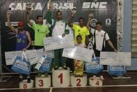 Atleta Alisson Rocha Perez vence a 22ª  Meia Maratona de Joinville = Premiação. - Fotografo: Phelippe José - Data: 14/03/2015