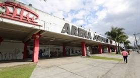 Prefeitura de Joinville inicia as obras de ampliação da Arena - Fotografo: Rogerio da Silva - Data: 21/05/2015