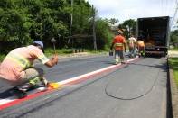 O projeto executivo de sinalização viária para implantação de ciclofaixas e colocação de tachões nas ruas Otto Pfuetzreuter e Tupy, foi concluído na última sexta-feira (06/01). Foto: rua Tupy - Fotografo: Kátia Nascimento - Data: 09/01/2012