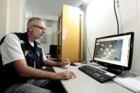 Centro de monitoramento da Defesa Civil em Joinville - Fotografo: Rogerio da Silva - Data: 19/03/2013