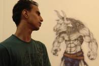A Exposição Retrospectiva 40 anos da Coletiva de Artistas de Joinville abriu ontem à noite (14/3), na Cidadela Cultural. - Fotografo: Mauro Artur Schlieck - Data: 15/03/2012