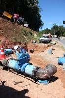 Ações de combate às perdas adotada pela Águas de Joinville - instalação de macromedidor - Fotografo: Divulgação CAJ - Data: 28/07/2015