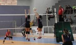 Volei feminino de Joinville classificado para disputar as finais no 28º Joguinhos Abertos em Itajaí - Fotografo: Phelippe José - Data: 30/07/2015