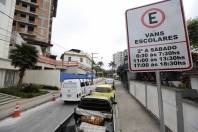 Novas vagas exclusivas de embarque e desembarque no centro de Joinville - Fotografo: Rogerio da Silva - Data: 13/10/2014