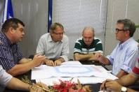 Reunião na prefeitura nesta segunda-feira (19/11) tratou da ampliação da Arena joinville. - Fotografo: Kátia Nascimento - Data: 19/12/2011