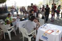 Pinturas de rosto no Joinville Movimento no Dia das Crianças. - Fotografo: Phelippe José - Data: 12/10/2014