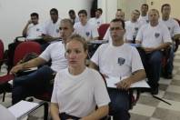 Gilçara de Jesus Dias como única mulher que faz parte da Guarda Municipal participando da Formação Continuada da Guarda Mubicipal de Joinville - Fotografo: Phelippe José - Data: 07/01/2015