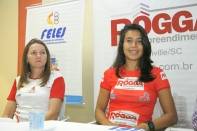 Atleta Tamires Liz concede entrevista para imprensa de Joinville - Fotografo: Phelippe José - Data: 08/11/2013