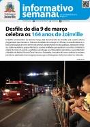 Capa Informativo Semanal da Prefeitura de Joinville - 77 - período 2 a 6 de março de 2015 - Fotografo: Secom - Data: 06/03/2015