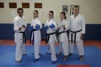 Atletas de karatê de Joinville que irão disputar a seletiva para o Sul-americano no Chile. - Fotografo: Phelippe José - Data: 26/03/2015