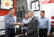 Samu de Joinville recebe três novas ambulâncias do Estado - Fotografo: Jaksson Zanco - Data: 04/03/2013