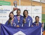 Tenis Feminino de Joinville é campeão geral dos 28º Joguinhos Abertos em Itajai. - Fotografo: Phelippe José - Data: 30/07/2015