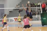 Volei feminino de Joinville classificado para disputar as finais no 28º Joguinhos Abertos em Itajaí - Fotografo: Phelippe José - Data: 30/07/2015