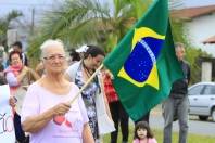 A Semana da Pátria de Joinville conta com dez desfiles em diferentes bairros de Joinville. Na tarde desta egunda-feira (3/9) o evento aconteceu no Adhemar Garcia. - Fotografo: Mauro Artur Schlieck - Data: 03/09/2012
