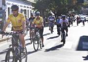 Crianças e adultos participaram neste sábado (22/9), Dia Mundial sem Carro, dos passeios ciclísticos O Pedalinho e O Pedalaço pelas ruas de Joinville  - Fotografo: Divulgação Ittran - Data: 24/09/2012