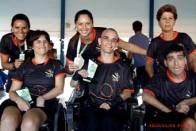 Nesta segunda-feira (13), a equipe Cepe/Felej/Termotécnica venceu a primeira etapa do Circuito Catarinense de Bocha Paraolímpica que aconteceu, no Centro de Eventos Euclides Raul Monteiro, em São João do Itaperiú. - Fotografo: Divulgação/FELEJ - Data: 14/03/2012