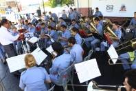 O Mercado de Pulgas deste sábado (10/3) teve várias atrações culturais. Entre elas a Banda do Corpo de Bombeiros Voluntários de Joinville. - Fotografo: Kátia Nascimento - Data: 10/03/2012