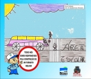 	O concurso de desenho realizado pela CONURB, em parceira com a Secretaria da Educação, no mês de abril, elegeu os nove melhores desenhos de cada escola, que serão colocados nas defensas do centro da cidade. Escola Municipal Sadalla Amin Ghanem. - Fotografo: Reprodução/CONURB - Data: 08/05/2012
