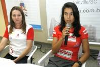 Atleta Tamires Liz concede entrevista para imprensa de Joinville - Fotografo: Phelippe José - Data: 08/11/2013