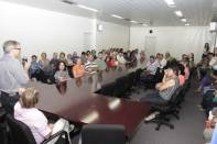 Na manhã desta segunda-feira (26/11) a Prefeitura de Joinville recebeu 60 novos aposentados e pensionistas. O Ipreville homenageou os servidores que atuaram no município e encerraram sua trajetória de trabalho entre os meses de setembro e outubro deste ano - Fotografo: Mauro Arthur Schlieck - Data: 26/11/2012
