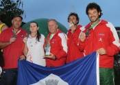 Técnicos de atletismo de Joinville, Pscheidt - Margit Weise - Lauro Hozapel - João Carlos e Alceu Cavalleti na premiação da 14ª Olesc em  Criciúma. - Fotografo: Phelippe José da Silva - Data: 25/09/2014