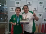 Gustavo Laskosky, de Joinville, ajudou SC a garantir o troféu de campeão do tênis de mesa nas Paralimpíadas Escolares - Fotografo: Divulgação - Data: 02/12/2013