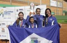 Tenis Feminino de Joinville é campeão geral dos 28º Joguinhos Abertos em Itajai. - Fotografo: Phelippe José - Data: 30/07/2015