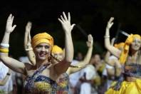 Afoxé abre o Carnaval 2015 de Joinville - Fotografo: Rogério da Silva /Secom - Data: 13/02/2015