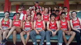 Equipe de atletismo de Joinville que participou do Campeonaton Brasileiro Mirim, em Sãso Paulo - Fotografo: Divulgação - Data: 21/10/2014