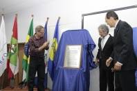 O prefeito Carlito Merss participou na manhã desta quinta-feira (05/4) da solenidade de inauguração das instalações provisórias do campus de Joinville da Universidade Federal de Santa Catarina (UFSC). - Fotografo: Mauro Artur Schlieck - Data: 05/04/2012