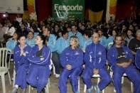 Delegação Paralimpica de Joinville participa do cerimonial de abertura do 11º Parajasc em São Miguel do Oeste. - Fotografo: Phelippe José - Data: 25/04/2015