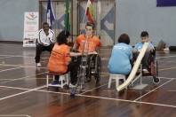 Etapa Catarinense  do Circuíto de Bocha Paralímpica no Centro de Treinamento Ivo Varela em Joinville. Atleta Deolinda competindo. - Fotografo: Phelippe José - Data: 30/05/2015