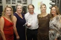 Da esq. para Dir.: Aurea Raquel Pirmann, Rose Dedekind, prefeito Carlito Merss, Ana Luiza Wetzel e Maria Ivonete Peixer da Silva em Jantar comemorativo aos 15 Anos do Joinville Região Convention & Visitors Bureau nesta quinta-feira (08/11) - Fotografo: Kátia Nascimento - Data: 09/11/2012