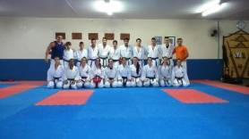 Equipe de Karatê que representa Joinville nos JASC: todos os atletas formados em casa - Fotografo: Divulgação - Data: 10/12/2015