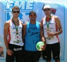 Neste fim de semana (21 e 22/1), a dupla de atletas de vôlei de praia da Felej, Bruno e Magrão, novamente conquistou uma etapa do Circuito Catarinense da modalidade. Essa etapa foi no Balneário Rincão, em Içara. - Fotografo: Gabriel Fronzi / Felej - Data: 23/01/2012