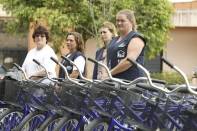 Os Agentes Comunitários de Saúde de Joinville receberam na manhã desta segunda-feira (28/11), 250 novas bicicletas. Eles desempenham um papel fundamental na promoção da saúde na comunidade - Fotografo: Kátia Nascimento - Data: 28/11/2011