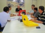 A Fundação de Esportes, Lazer e Eventos de Joinville (Felej) iniciou nessa terça-feira (31/1) uma série de visitas a empresas fornecedoras tendo pauta a negociação para as cadeiras da arquibancada descoberta da Arena Joinville. - Fotografo: Gabriel Fronzi / Felej - Data: 01/02/2012