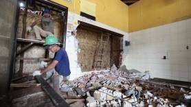 Prefeitura realiza obras de revitalização do Mercado Público de Joinville - Fotografo: Rogerio da Silva - Data: 14/04/2015