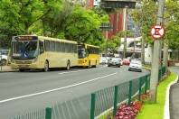 A Companhia de Desenvolvimento e Urbanização de Joinville (Conurb) lança na segunda-feira (23/4) a campanha "Respeito ao corredor de ônibus".  - Fotografo: Mauro Artur Schlieck - Arquivo SECOM - Data: 18/04/2012