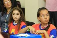 Na manhã dessa quarta-feira (09/04), os nove alunos do projeto Aluno Guia, premiados pelo concurso Todos Por um Trânsito Melhor, receberam um kit escolar e tomaram café com o Prefeito Carlito Merss. - Fotografo: Kátia Nascimento - Data: 09/05/2012