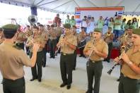 A Banda do 62º Batalhão de Infantaria de Joinville deu sua contribuição na solenidade de inauguração do Parque da Cidade - Fotografo: Mauro Artur Schlieck - Data: 06/11/2011